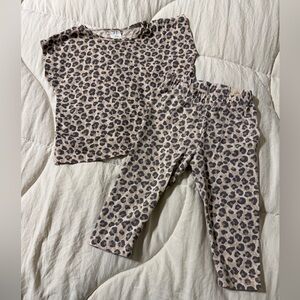 H&M Baby Leopard Print Set, 9 Month